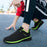 Men Sport Lightweight Running Sneakers Walking Casual Breathable Shoes Non-Slip Comfortable Black Fashion Men Casual Shoes Running Walking Sneakers