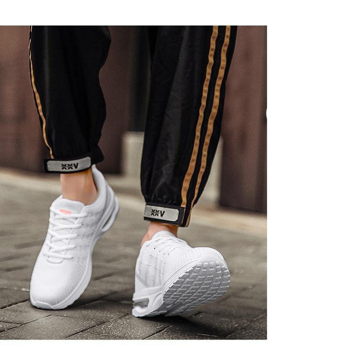 Mens Comfortables Breathable Fashion Casual Lightweight Running Air Cushion Wear-Resistant Gym Sneakers Jogging Walking Running Tennis Wokrout Sneakers