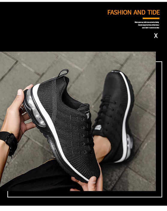 Mens Comfortables Breathable Fashion Casual Lightweight Running Air Cushion Wear-Resistant Gym Sneakers Jogging Walking Running Tennis Wokrout Sneakers