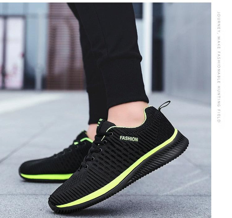 Mens Sport Running Sneakers Fashion Men Casual Shoes Breathable Shoes Walking Sneakers Men's Tennis Black Sneakers Trainers Mesh Flat Breathable Summer Walking Beach Mesh Design