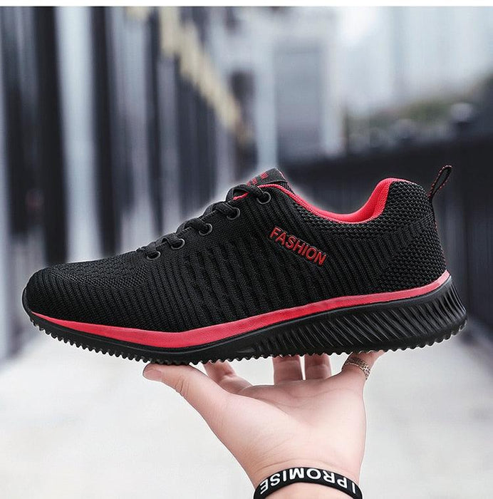 Mens Sport Running Sneakers Fashion Men Casual Shoes Breathable Shoes Walking Sneakers Men's Tennis Black Sneakers Trainers Mesh Flat Breathable Summer Walking Beach Mesh Design