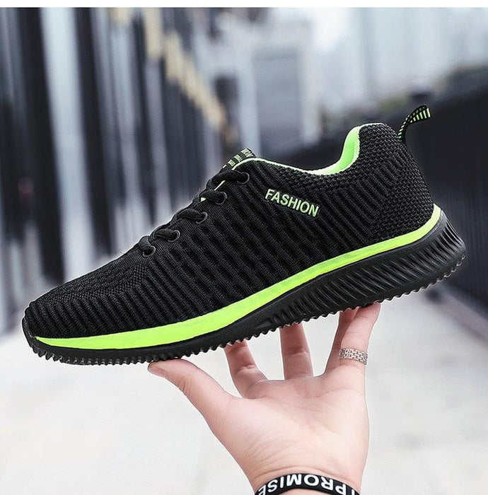 Mens Sport Running Sneakers Fashion Men Casual Shoes Breathable Shoes Walking Sneakers Men's Tennis Black Sneakers Trainers Mesh Flat Breathable Summer Walking Beach Mesh Design