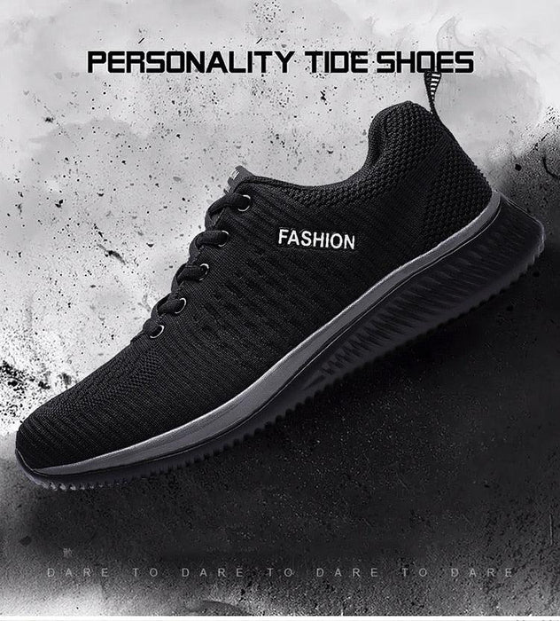 Mens Sport Running Sneakers Fashion Men Casual Shoes Breathable Shoes Walking Sneakers Men's Tennis Black Sneakers Trainers Mesh Flat Breathable Summer Walking Beach Mesh Design