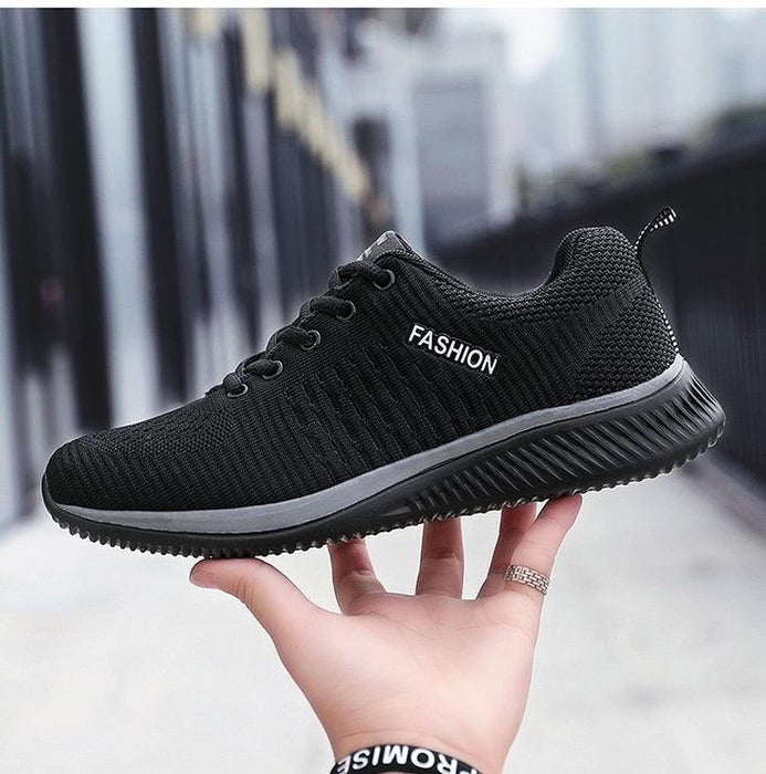 Mens Sport Running Sneakers Fashion Men Casual Shoes Breathable Shoes Walking Sneakers Men's Tennis Black Sneakers Trainers Mesh Flat Breathable Summer Walking Beach Mesh Design