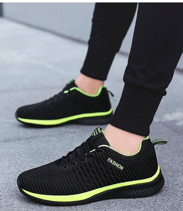 Mens Sport Running Sneakers Fashion Men Casual Shoes Breathable Shoes Walking Sneakers Men's Tennis Black Sneakers Trainers Mesh Flat Breathable Summer Walking Beach Mesh Design