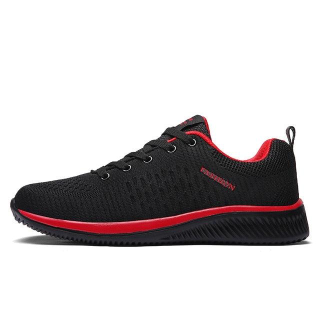 Mens Sport Running Sneakers Fashion Men Casual Shoes Breathable Shoes Walking Sneakers Men's Tennis Black Sneakers Trainers Mesh Flat Breathable Summer Walking Beach Mesh Design