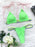 Micro Bikini Set For Women Black Blue Green Pink String Swimwear Women's Halter String Triangle Bikini Set Charming Swimwear Two Piece Swimsuit Women's Swimsuit Push Up Bathers Bathing Suit Bikinis