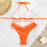 Micro Pleated Bikini Women Swimsuit Halter Bikini Set Triangle Swimwear Female Beach Wear Bathing Suit Two Piece Bikini Double Shoulder Straps Cute Swimsuit Triangle Bathing