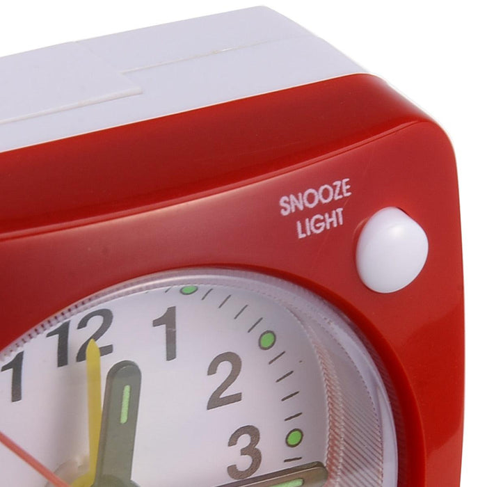 Mini Square Bedside Silent Sweep Alarm Clock Mini Square Bedside Silent Sweep Alarm Clock Student Silent Snooze Alarm Clock Student Silent Snooze Alarm Clock Non Ticking Noise With LED Snooze Light Decor