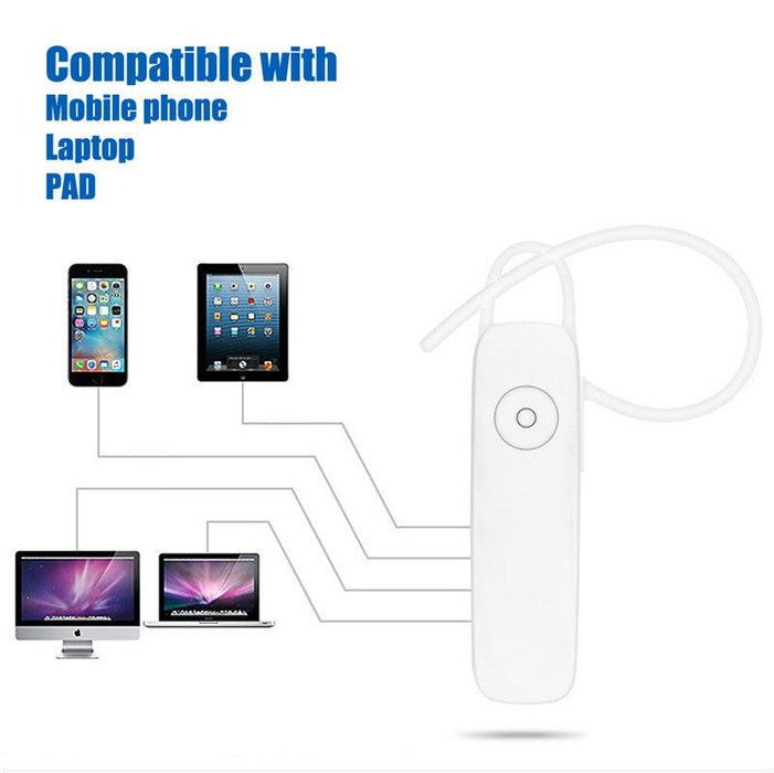 Mini Wireless Bluetooth Black Earphone Driving Handsfree Call Business Headset Improved Comfort Bluetooth Easy Pairing Headphone With Mic Long Distance Connection Earphone For All Smart Phones