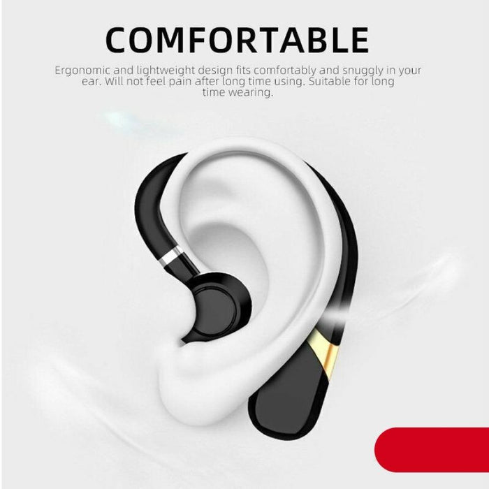 Mini Wireless Earbuds Bluetooth 5.0 In Ear Light-Weight Headphones Built-in Microphone Quality Sound Long Distance Wireless Bluetooth Earphone Ear Hook Business Single Headphone With Mic Handsfree Drive Call Sports Headset Earbud For Phones