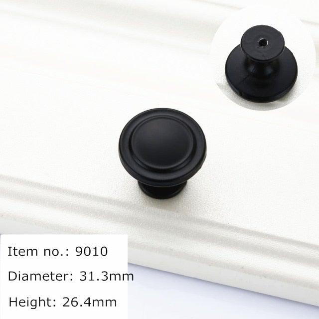 Modern Cabinet Handles Solid Aluminum Alloy Door Knobs And Handles Kitchen Cupboard Pulls Drawer Knobs Furniture Handle Hardware Black Cabinet Cupboard Drawer Door Handle Drawer Dresser Pulls for Furniture Kitchen Cabinet Cupboard Hardware