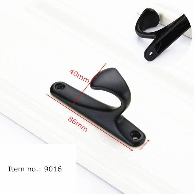 Modern Cabinet Handles Solid Aluminum Alloy Door Knobs And Handles Kitchen Cupboard Pulls Drawer Knobs Furniture Handle Hardware Black Cabinet Cupboard Drawer Door Handle Drawer Dresser Pulls for Furniture Kitchen Cabinet Cupboard Hardware