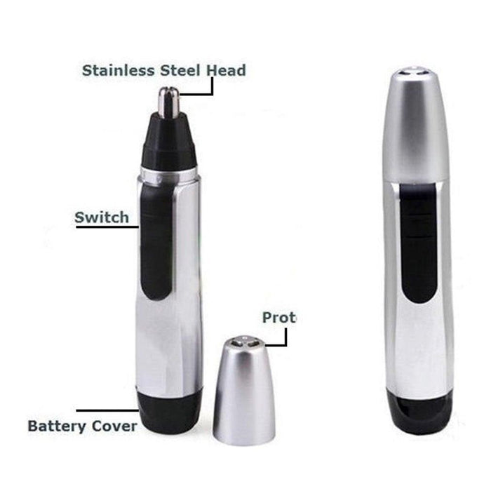 Modern Nose Hair Trimmer Nose Hair Cutter For Men Electric Shaving Tool Portable Men Accessories Waterproof Double-Edged Blade - STEVVEX Beauty - 101, 102, Beauty, Electric Nose Hair Trimmer, Electric Nose Trimmer, Electric Pro Trimmer, Electric Shaving Trimmer, Electric Trimmer, Elegant Trimmer, Fashion Trimmer, Fast Charge Trimmer, Luxury Mens Trimmer, Luxury Shaving Trimmer, Mens Nose Trimmer, Nose Hair Trimming, Nose Trimmer, Silver Trimmer, Trimmer, Womens Nose Trimmer - Stevvex.com