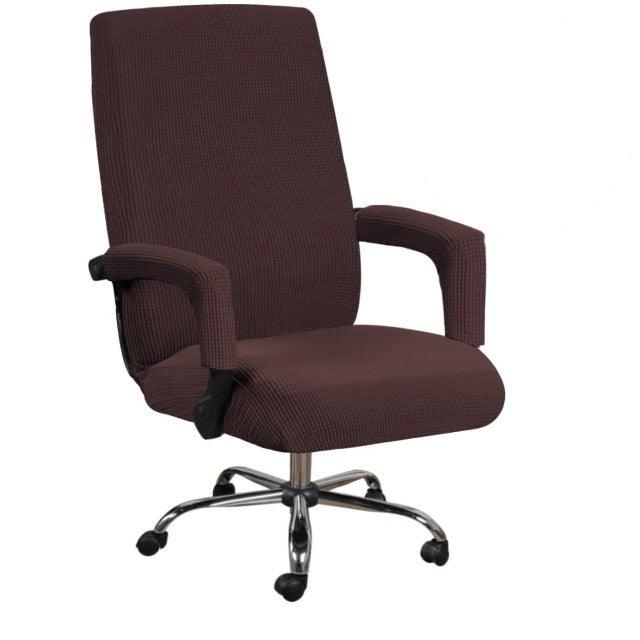 Modern Office Chair Covers Stretch Washable Computer Chair Slipcovers for Universal Rotating Chair  Spandex Anti dirty Computer Chair Cover Elastic Polyester Office Chair Cover Easy Washable Removable With Armrest Cover