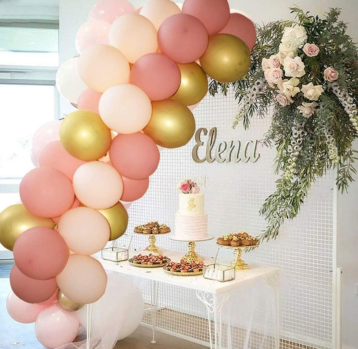 Modern Rose Blush Pink And Gold Balloon Garland kit for Girls Garden Birthday Party Wedding Balloon Baby Shower Bachelorate Party Girl Bitrhday Ballons - STEVVEX Balloons - 90, anniversery balloons, attractive balloons, attractive party balloons, attractive pink balloons, attractive white gold balloons, Baby Balloons, baby pink balloons, baby shower, baby shower balloons, Ballons, balloon, balloons, Colorful Balloons, party balloons - Stevvex.com