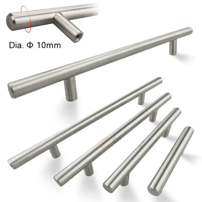 Modern  Stainless Steel Kitchen Door Cabinet Bar Handle Pull Knob Cabinet Knobs Furniture Handle Cupboard Drawer Handle Stainless Steel Hollow Tube Bar Drawer Pulls Cupboard Knob For Kitchen Furniture Hardware