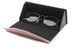 Modern Sunglasses Case Eyeglasses Triangle Folding Pink Case Portable Small Magnet Optical Frames Foldable Triangle Eyeglass Sunglass Case Large For Women Men