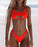 Modern White Bikini Hollow Out Swimsuit Female High Cut Swimwear Solid Fashion Bathing Suit Beach Wear Women's Front Cutout Bikini Sets Two Piece Summer Party Bathing Suits