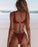 Modern White Bikini Hollow Out Swimsuit Female High Cut Swimwear Solid Fashion Bathing Suit Beach Wear Women's Front Cutout Bikini Sets Two Piece Summer Party Bathing Suits