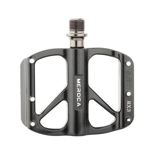 Mountain Bike Flat Pedals Aluminum Alloy Anti-Skid Pedal Sealed DU Bearing Pedal Bicycle Parts Sealed Bearing Mountain Bicycle Flat Pedals Lightweight Aluminum Alloy Wide Platform Cycling Pedal -Universal Lightweight Aluminum Alloy Platform