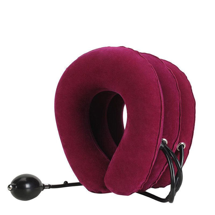 Neck Pillow Home Office Travel Pillow 3-layered Air Inflatable Vertebra Auxiliary Tools Neck Support Assistant Pillow Travel Pillow 3-layered Air Inflatable Vertebra Auxiliary Tools Neck Support Assistant Pillow Air Adjustable and Inflatable Neck