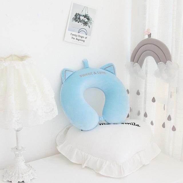 New Animal Memory Cotton U-shaped Pillow Car Neck Pillow Noon Rest Pillow Plane Travel PillowKids Neck Travel Pillows Cute U-Shaped Animal Pillow for Cars Planes Boys Girls Child Gift Ideas - ALLURELATION - 552, Animal Pillow, Car Neck Pillow, Car Pillow, Car Pillows, Cotton Pillow, Cotton U-shaped Pillow, Neck Pillow, Noon Pillow, Noon Rest Pillow, Rest Pillow, Travel Pillows, U-shaped Pillow - Stevvex.com