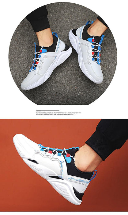 New Autumn Mens Casual Fashion Sneakers Lightweight Comfortable Breathable Walking Sneakers Sports Running Shoes Lightweight Sport Sneakers Non-Slip Tennis Running Walking Shoes