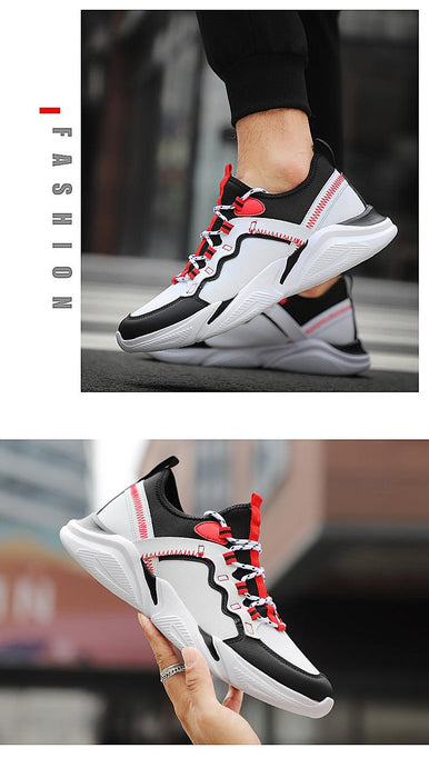 New Autumn Mens Casual Fashion Sneakers Lightweight Comfortable Breathable Walking Sneakers Sports Running Shoes Lightweight Sport Sneakers Non-Slip Tennis Running Walking Shoes