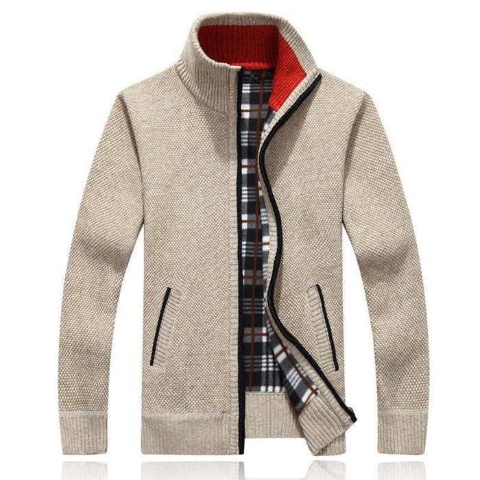 New Autumn Winter Jacket Men Warm Casual Slim Fit Fleece Jacket Elegant Jackets For Men Warm Soft Sweater Solid Jackets Casual Business Men Clothing Lightweight Hooded Jackets