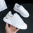 New Fashion White High Quality Women's White Thick Soled Sports Casual Couple Shoes Summer Lace-Up Trainers Gym Tennis Running Breathable High Quality Sneakers - STEVVEX Shoes - 106, Air Mesh Sneakers, Elegant Women Sneakers, Lace-up Sneakers, Leather Sneakers, Leather White Sneakers, Shoes, Walking Sneakers, White Shoes, White Womens Sneakers, Women Flat Leather Shoes, Women Flat Shoes, Women shoes, Women sneakers, Women's Sport Sneakers, Womens Fitness Sneakers, Womens Leather Sneakers - Stevvex.com