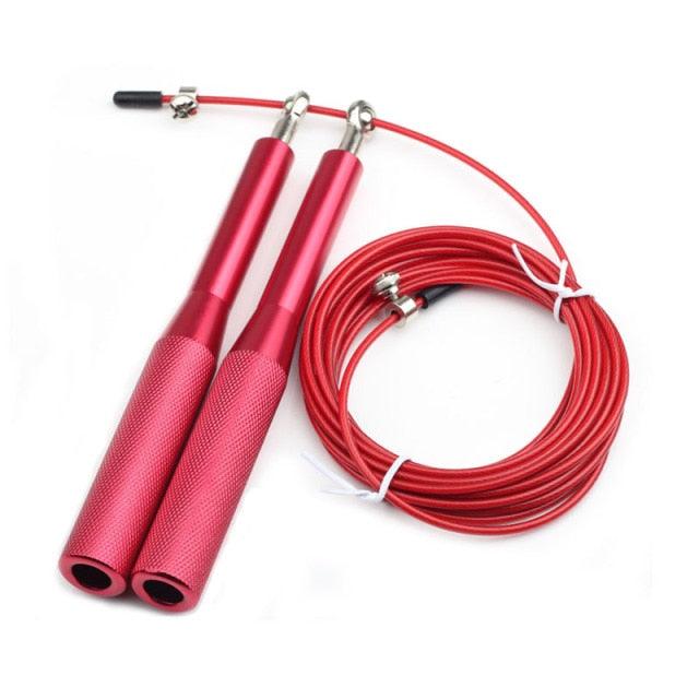 New Fitness Jump Ropes Heavy Steel Wire Speed Jump Rope Weighted Skipping Rope With 360 Degree Ball Bearing And Aluminum Alloy Non-Slip Handle Rope For Training Fitness Home Exercises