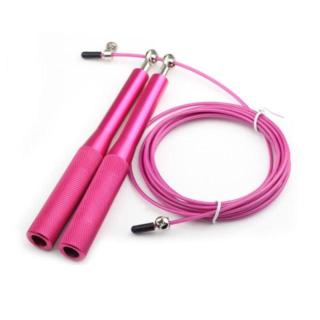 New Fitness Jump Ropes Heavy Steel Wire Speed Jump Rope Weighted Skipping Rope With 360 Degree Ball Bearing And Aluminum Alloy Non-Slip Handle Rope For Training Fitness Home Exercises