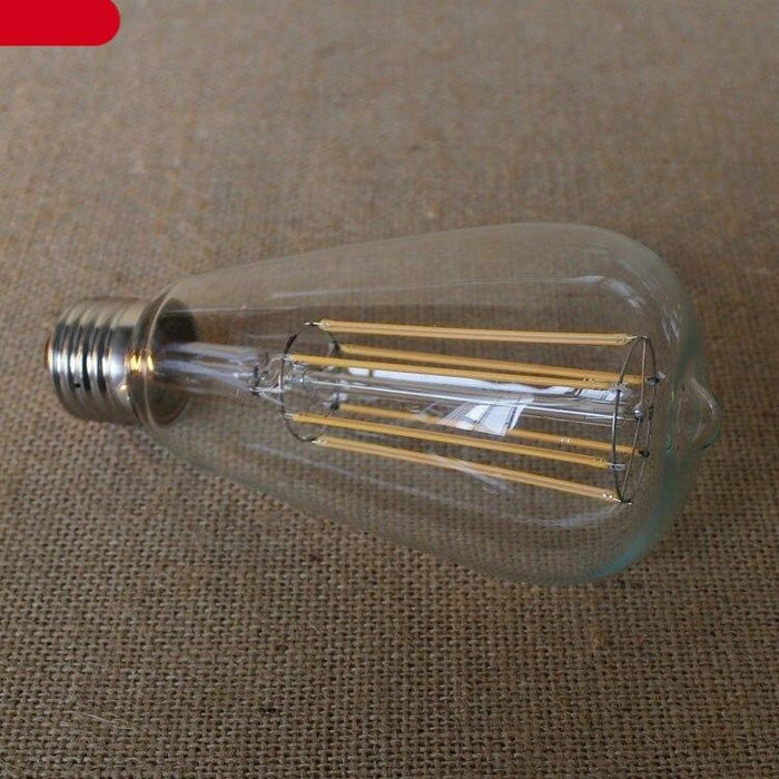 New LED Retro Lamp Edison bulb Vintage Light Edison Dimmable Amber Glass Antique Filament Squirrel Cage Filament Edison Light Bulb For Table Lamp Restaurant Home