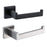 New  Matte Black Toilet Paper Holder Wall Mount Tissue Roll Hanger 304 Stainless Steel Bathroom Accessories Toilet Paper Holder Tissue Roll Holder Hanger Stainless Steel Matte Black Bathroom Lavatory Hardware Wall Mount 14.5cm