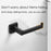 New  Matte Black Toilet Paper Holder Wall Mount Tissue Roll Hanger 304 Stainless Steel Bathroom Accessories Toilet Paper Holder Tissue Roll Holder Hanger Stainless Steel Matte Black Bathroom Lavatory Hardware Wall Mount 14.5cm