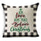 New Plaid Christmas Linen Pillowcase Xmas Series Cushion Cover Case Pillow Custom Square Pillowcase Cushion Cover Thrown Linen Pillowcase Christmas Gift 45X45CM