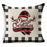 New Plaid Christmas Linen Pillowcase Xmas Series Cushion Cover Case Pillow Custom Square Pillowcase Cushion Cover Thrown Linen Pillowcase Christmas Gift 45X45CM