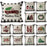 New Plaid Christmas Linen Pillowcase Xmas Series Cushion Cover Case Pillow Custom Square Pillowcase Cushion Cover Thrown Linen Pillowcase Christmas Gift 45X45CM