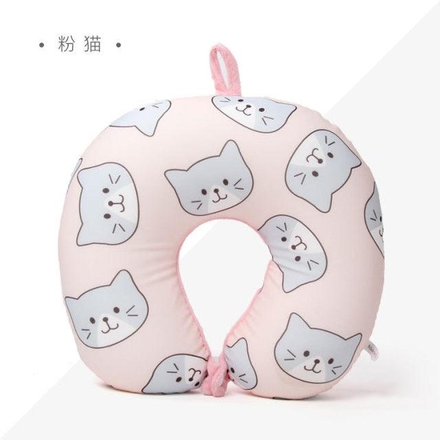 New Polar Bear And Cat U-shaped Travel Pillows For Sleeping Microbead Foam Cartoon Neck Pillow Office Airplane Soft Headrest Premium Travel Pillow Sleep with NO Neck Pain Super Soft Memory Foam Neck Pillow Easy Washing - ALLURELATION - 552, Car Pillows, Memory Foam, Neck Pain Memory Foam, Neck Pain Super Memory Foam, Neck Pain Super Soft Memory Foam, Neck Pillow, Soft Headrest, Soft Memory Foam Super Soft Memory Foam, Super Memory Foam, Travel Pillow, Travel Pillows - Stevvex.com