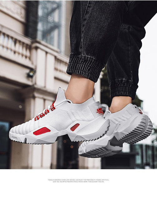 New Running Breathable Men's Sneakers Fashion Men Jogging Sports Lightweight Casual Fashion Height Increasing Casual Outdoor High Quality Mesh Jogging Non Slip Sneakers