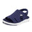 New Summer Women Sandals Shoes Blue Casual Woman Flats Buckle Strap Fashion Beach Shoe Modern Slide Square Open Toe One Band Cute Slip On Flat Dressy Casual Summer Sandals