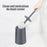 Nordic Ceramic Toilet Brush Bathroom Accessories Set With Non Slip Long Handle And Flexible Bristle Toilet Brush Stainless Steel Long Handle Toilet Bowl Brush For Bathroom Toilet-Ergonomic Elegant Durable