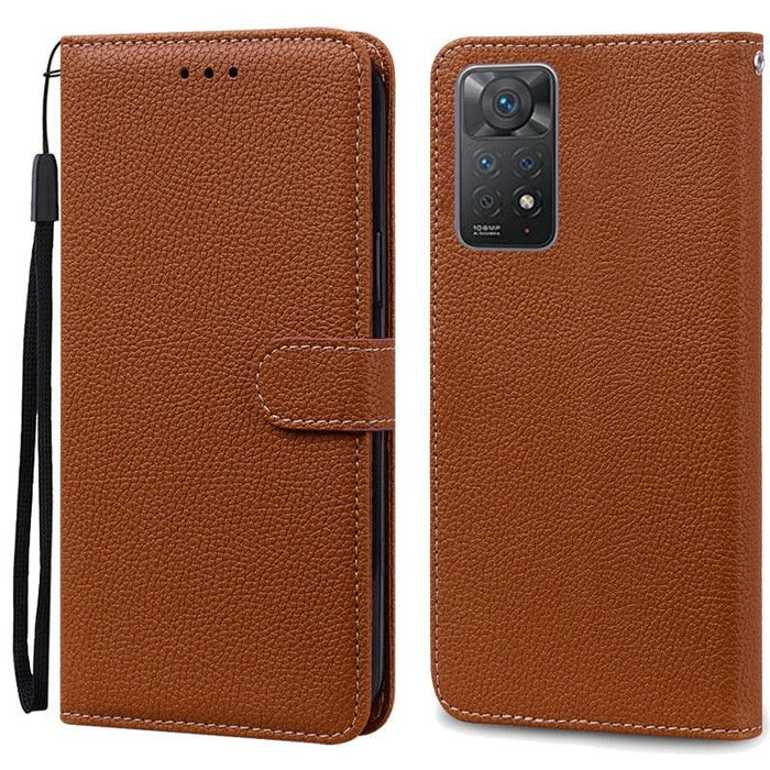 Note 11 Case For Xiaomi Redmi Note 11 11S Case Leather Wallet Flip Case For Redmi Note 11 Pro Phone Cases Note 11S Cover High Quality Flip Leather Wallet Case