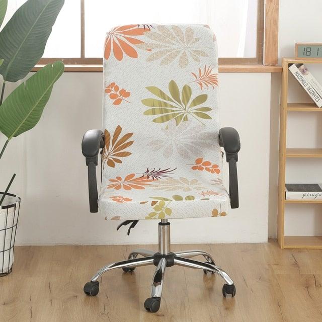 Office Chair Cover Jacquard Removable Gaming Computer Case Cushion Covers Dust Guards For Home Leisure Universal Size Modern Stretchable Cloth Polyester Universal Desk Task Chair Chair Covers Stretch Rotating Chair Slipcover