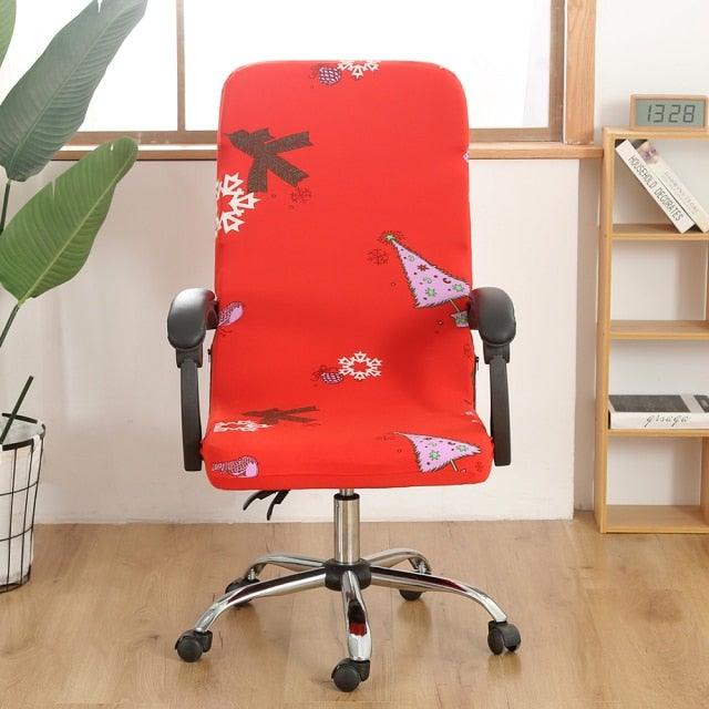 Office Chair Cover Jacquard Removable Gaming Computer Case Cushion Covers Dust Guards For Home Leisure Universal Size Modern Stretchable Cloth Polyester Universal Desk Task Chair Chair Covers Stretch Rotating Chair Slipcover