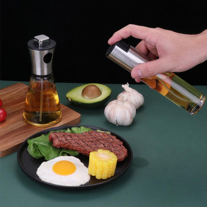 Oil Spray Bottle Dispenser Sprayer Olive Kitchen Accessories Gadget Cooking BBQ Barbeque Tools Utensils Sets Oil Spritzer for Salad BBQ Retro Portable Cooking Frying Barbeque Oil Spray Meat Grilling Spray Bottle For BBQ