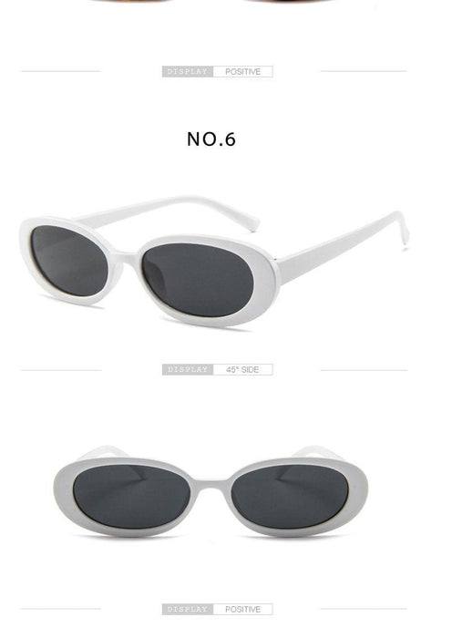 Oval Sunglasses For Women Retro New Designer Glasses For  Women/Men Small Eyewear For Women Luxury Style Tiny Small 90s Sunglasses Women Polarized Retro Oval Sunglasses Tinted Glasses