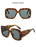 Oversized Leopard Unique & Attractive Designer Sunglasses For Women & Men Luxury Shades In Brown Square Size Sun Glasses Luxury Square Gradient Sun Glasses Shades