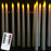 Pack of 12 Yellow Flickering Remote LED Candles Plastic Flameless Remote Taper Candles Flameless Ivory Taper Candles Flickering Battery Operated Led Warm 3D Wick Light Window Candles Real Led For Dinner Party Decoration